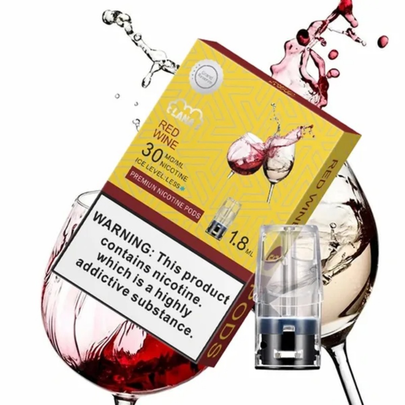 【紅酒味】LANA電子煙透明發光煙彈 通用一代relx sp2s 台灣當天出貨